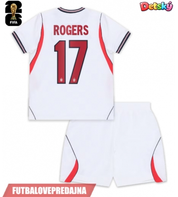 Lacne Dětský Futbalové dres Anglicko Morgan Rogers #17 MS 2026 Krátky Rukáv - Domáci (+ trenírky)